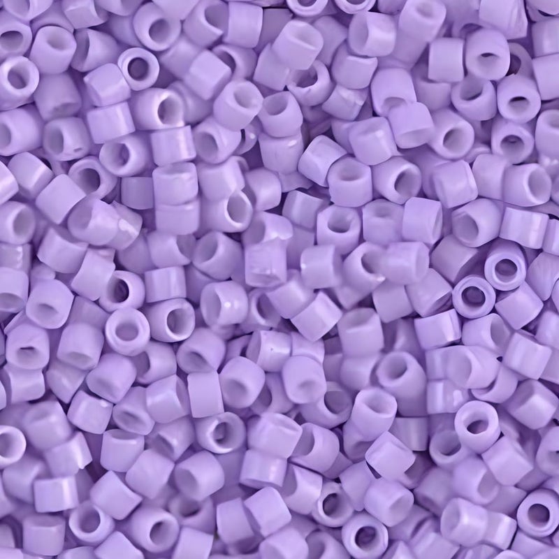 Miyuki Delica Seed Beads 11/0 Duracoat Opaque Columbine 7.2 Gram DB2138 - Image 4